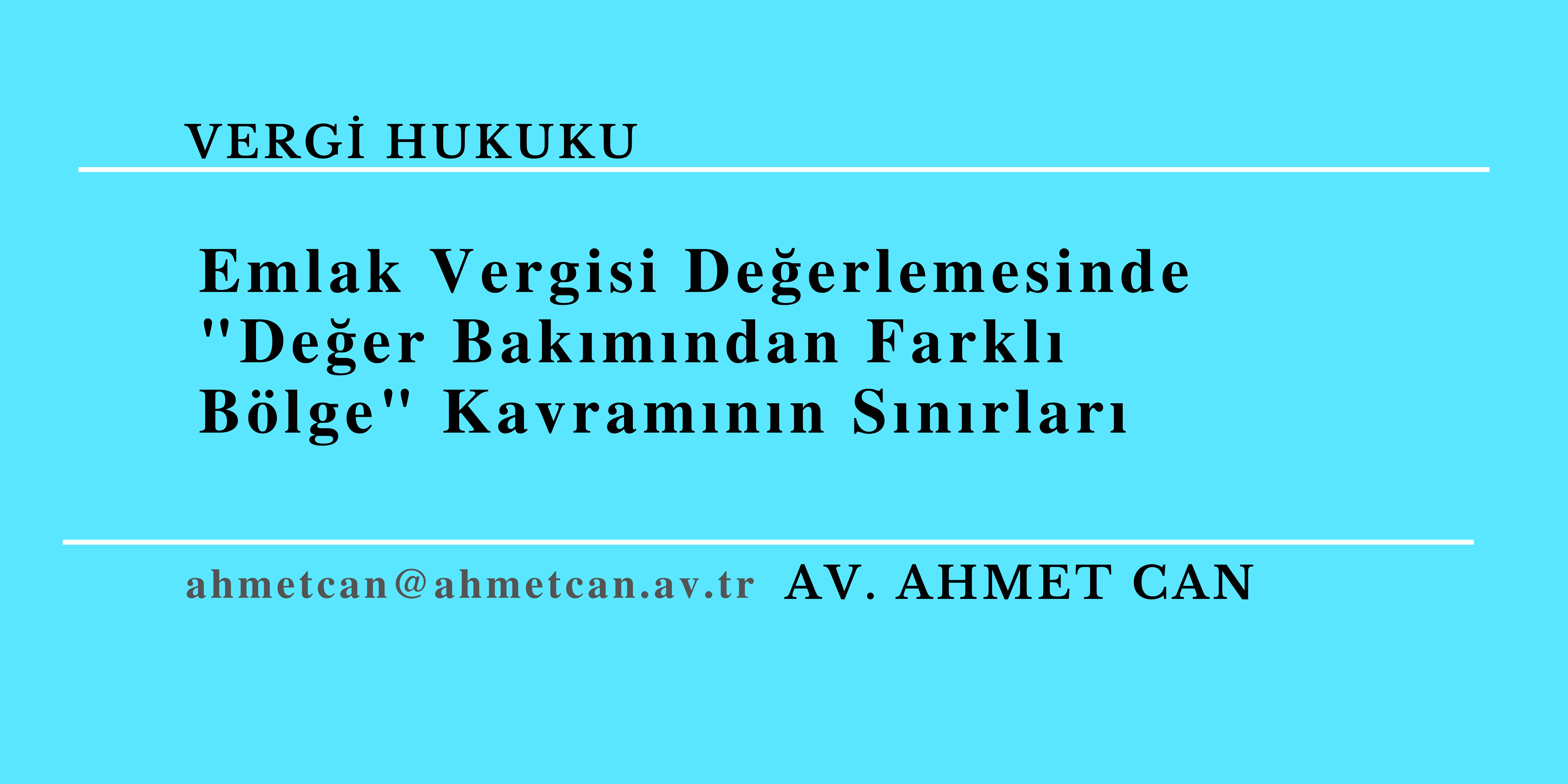 Emlak Vergisi Deerlemesinde 