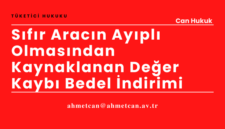 Sfr Aracn Aypl Olmasndan Kaynaklanan Deer Kayb Bedel ndirimi